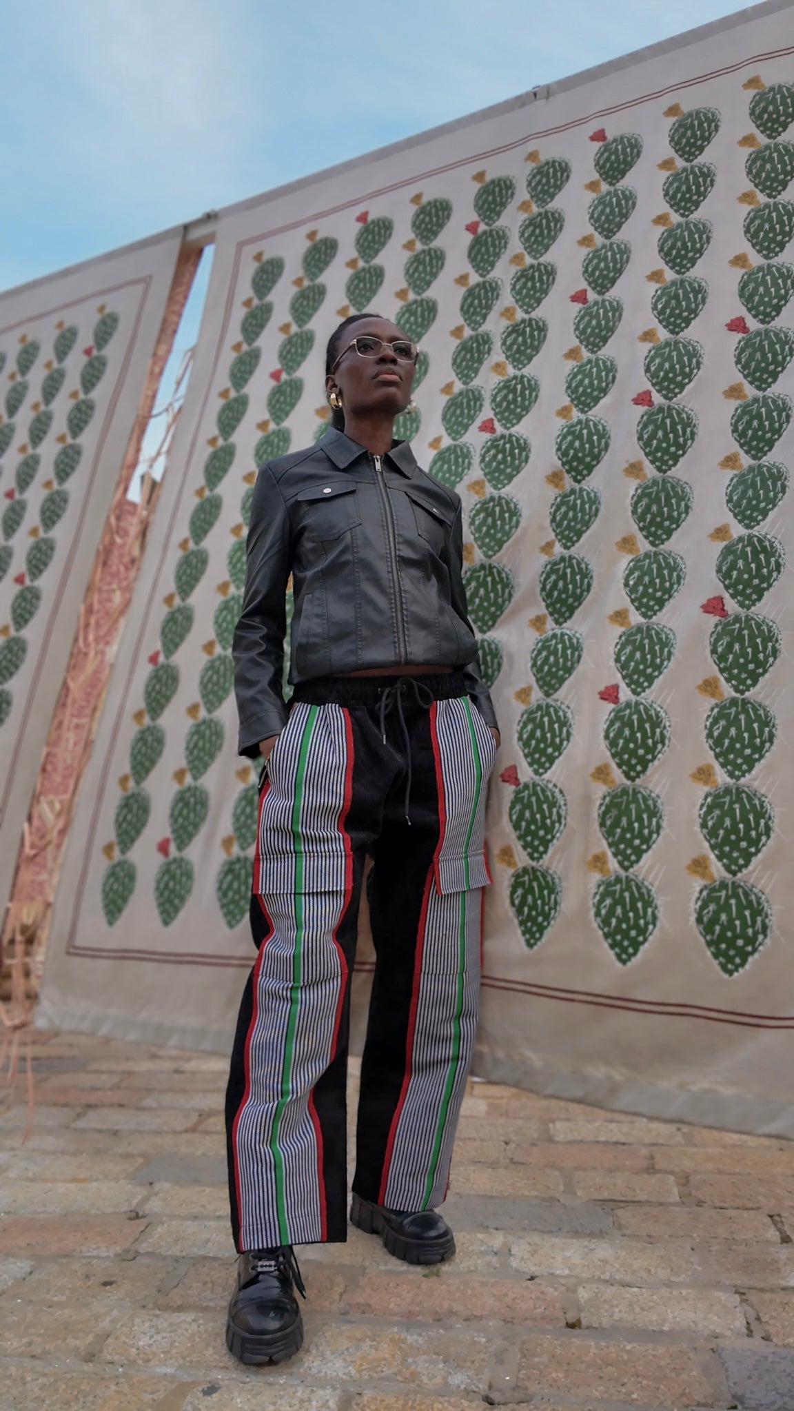 Aso Oke Corduroy Illusion Trousers Tall