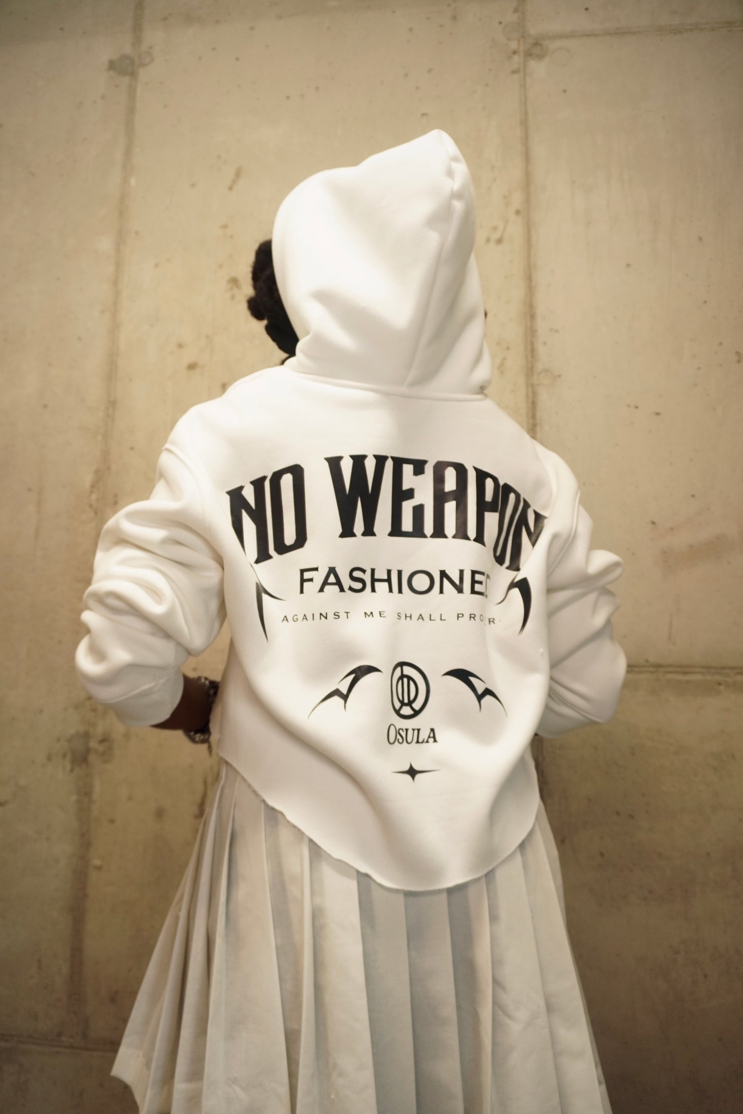 Heavyweight Premium Hoodie Asymmetrical Crop