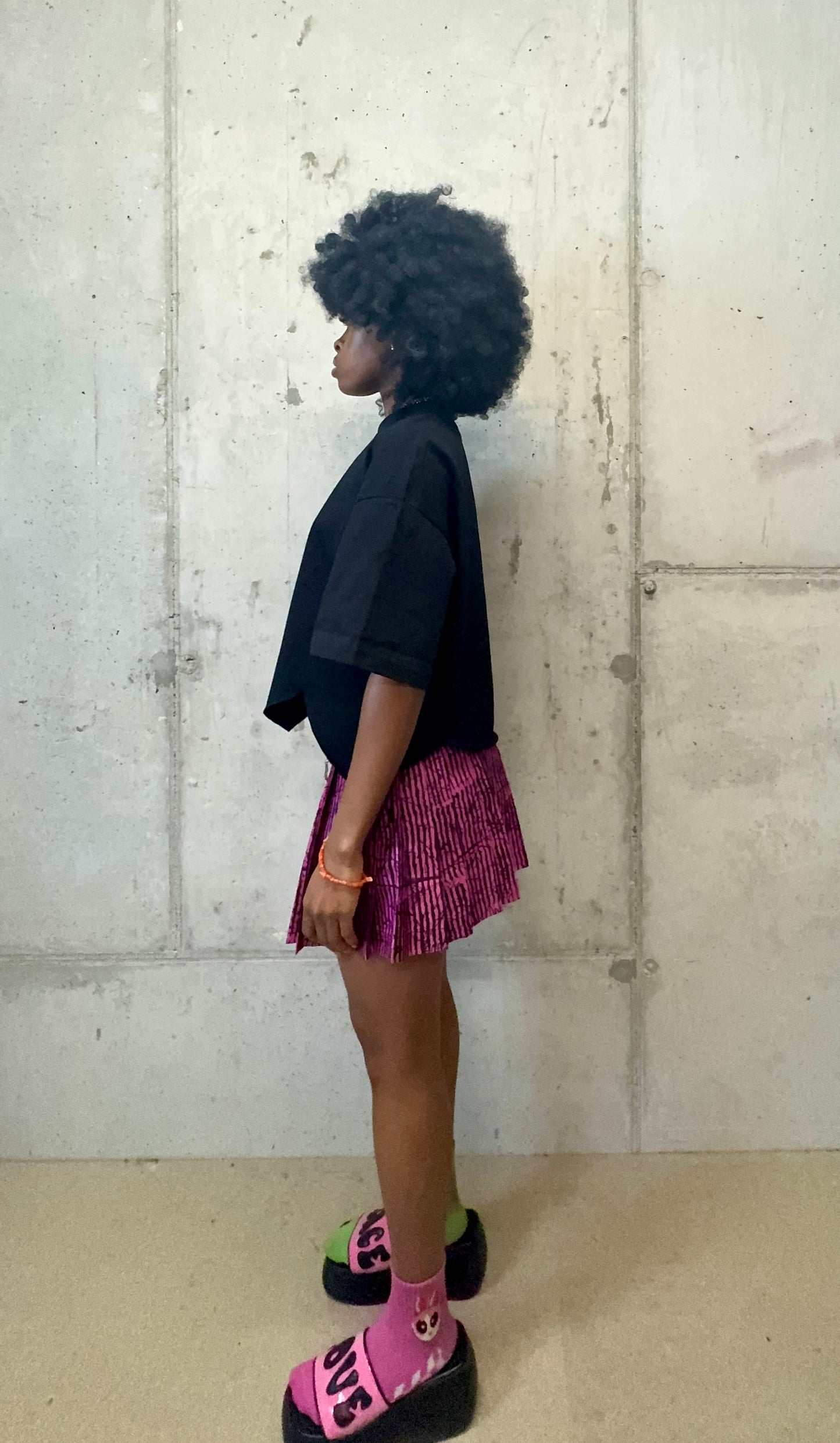 PIP (Pretty in Pink) Adire Print Skirt