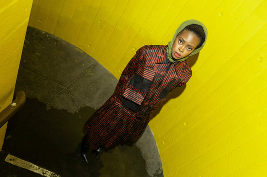 Behind the Seams: How We Created the Adire Red Rain Set Across Two Continents