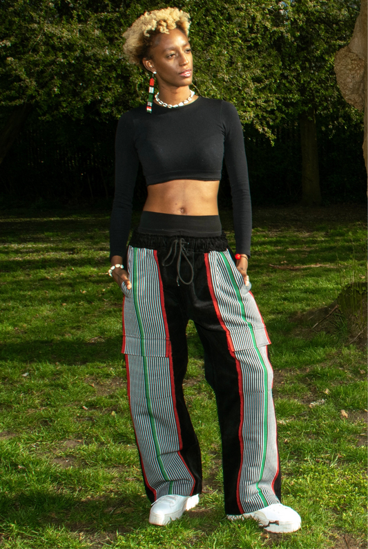 Aso Oke Corduroy Illusion Trousers Tall