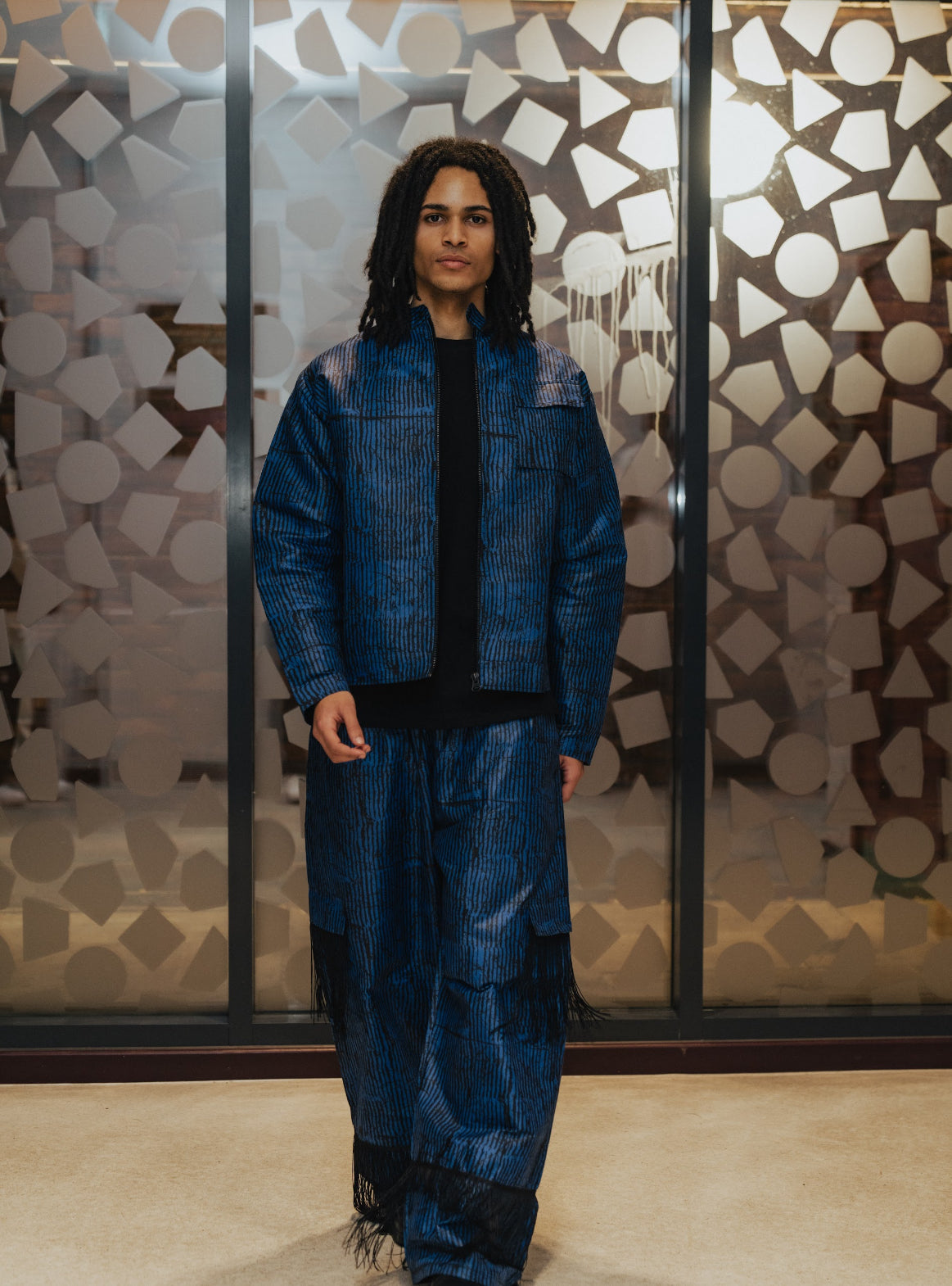 Adire Print Jacket (Matte) Tall