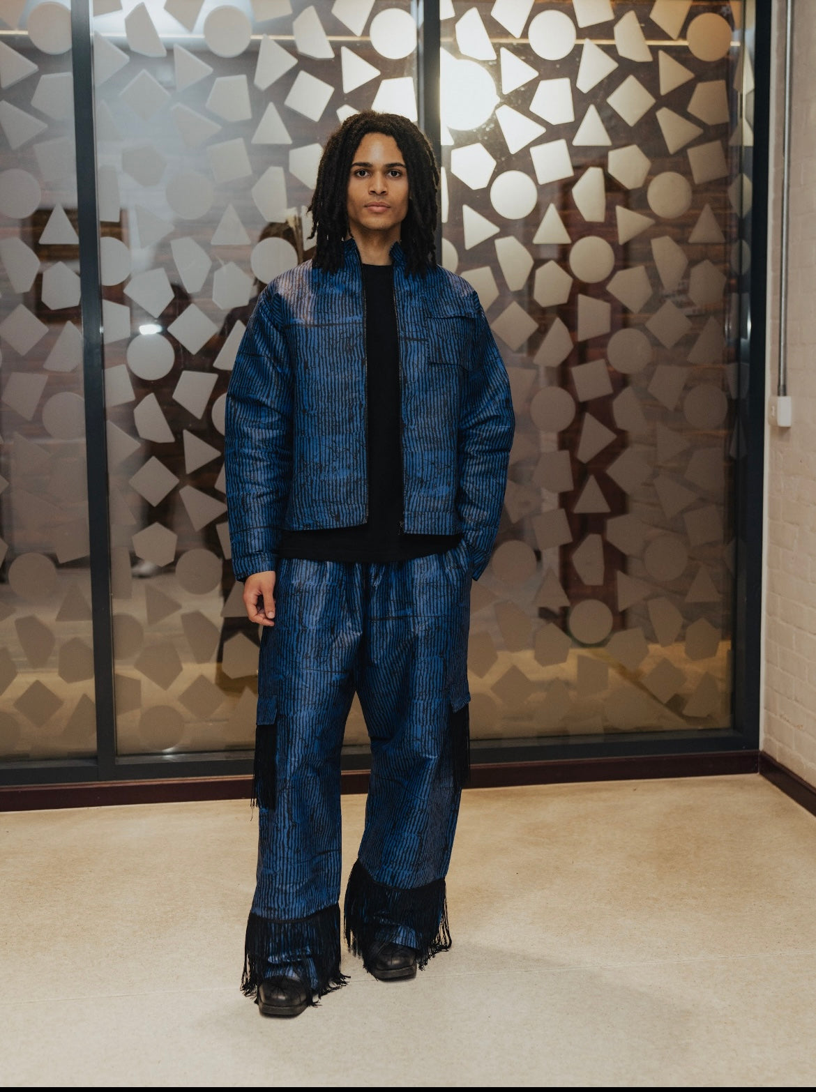 Adire Print Jacket (Matte) Tall