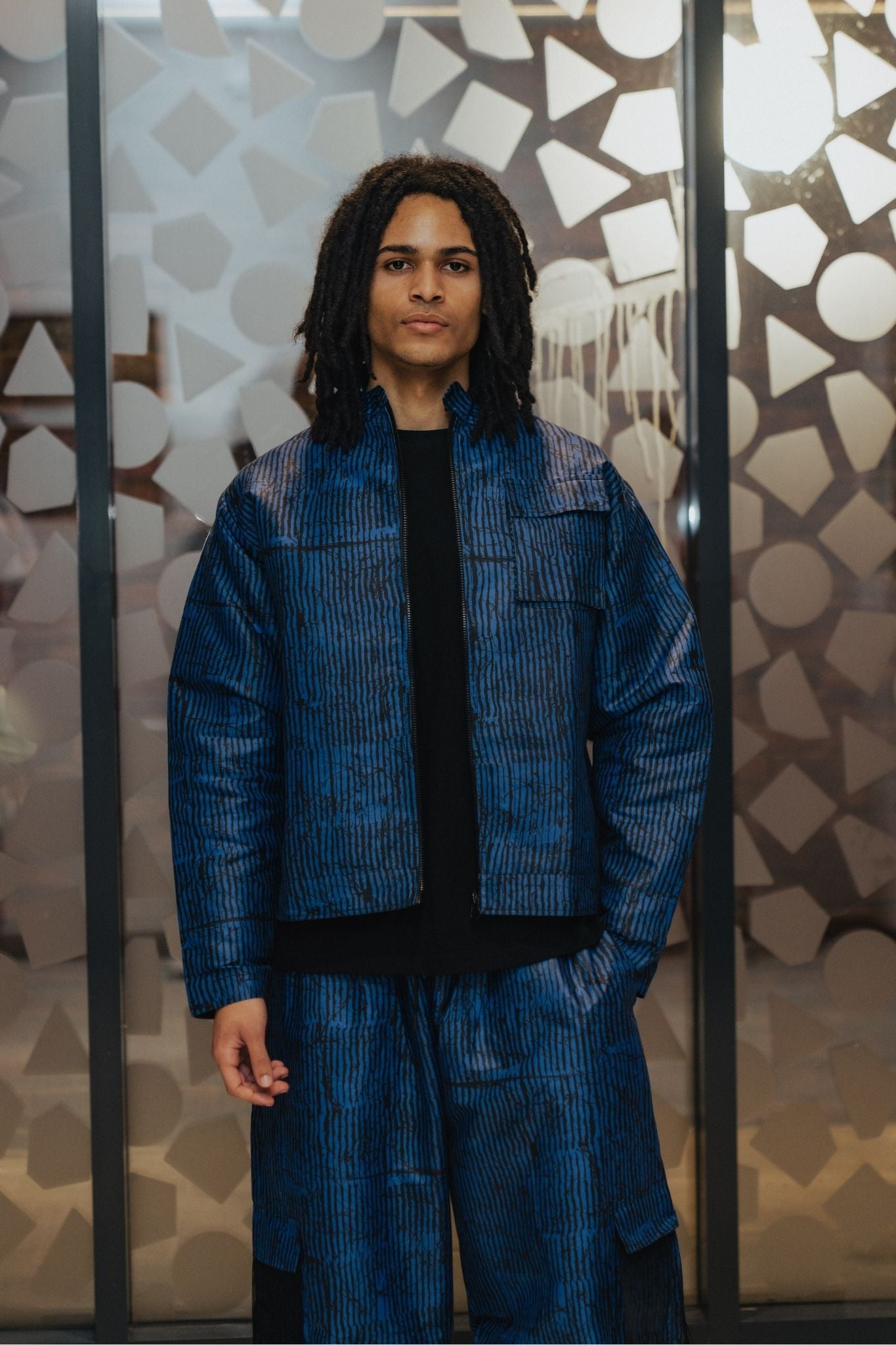 Adire Print Jacket (Matte) Tall