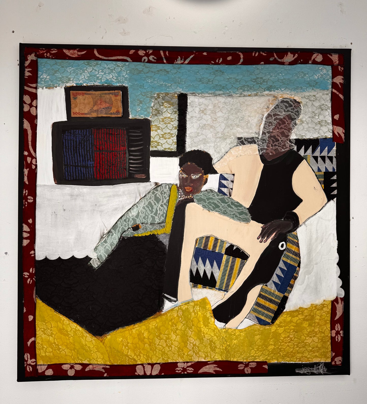 Yen Fie - (Our Home) 2026 Mixed Media Painting 100 x 100 cm