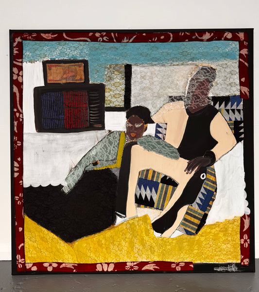 Yen Fie - (Our Home) 2026 Mixed Media Painting 100 x 100 cm